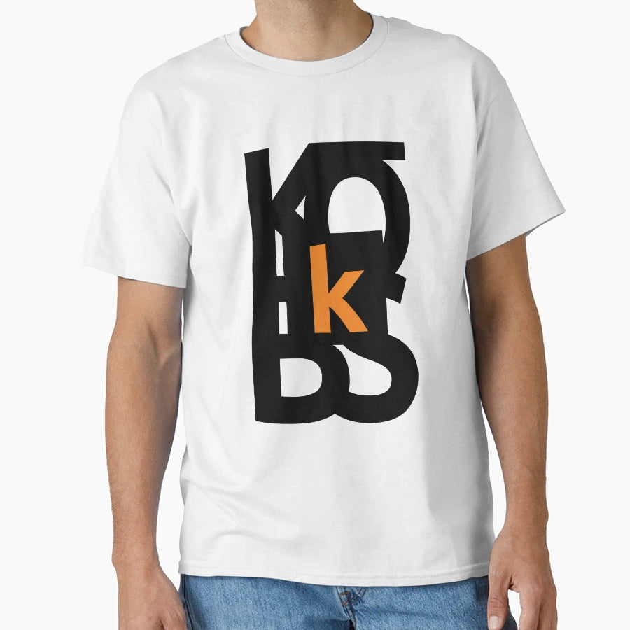 K Kobs Logo Blk Text T-Shirt - Streetwear Style Men Women - T-Shirt, Sweatshirt, Hoodie