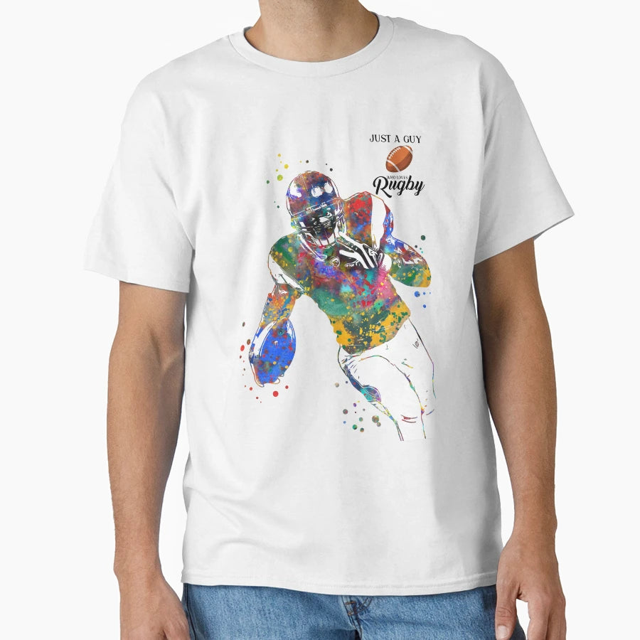 American Football Player T-Shirt - Aesthetic Graphic for Adults - T-Shirt, Sweatshirt, Hoodie