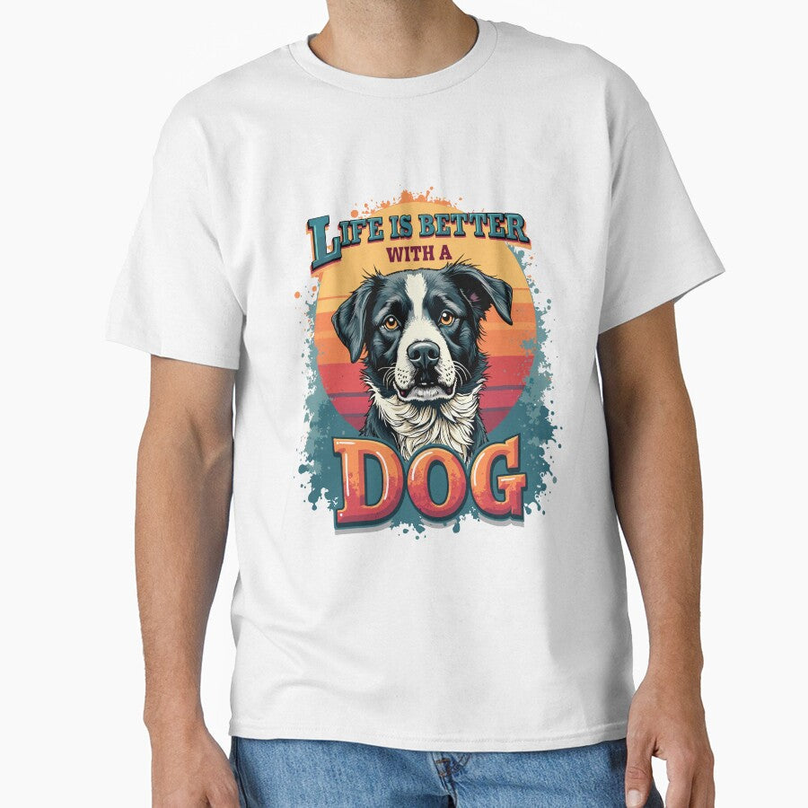 Life is Better with a Dog by 4uoffers - Adult & Kids T-Shirts, Sweatshirts & Hoodies apparel design preview 1