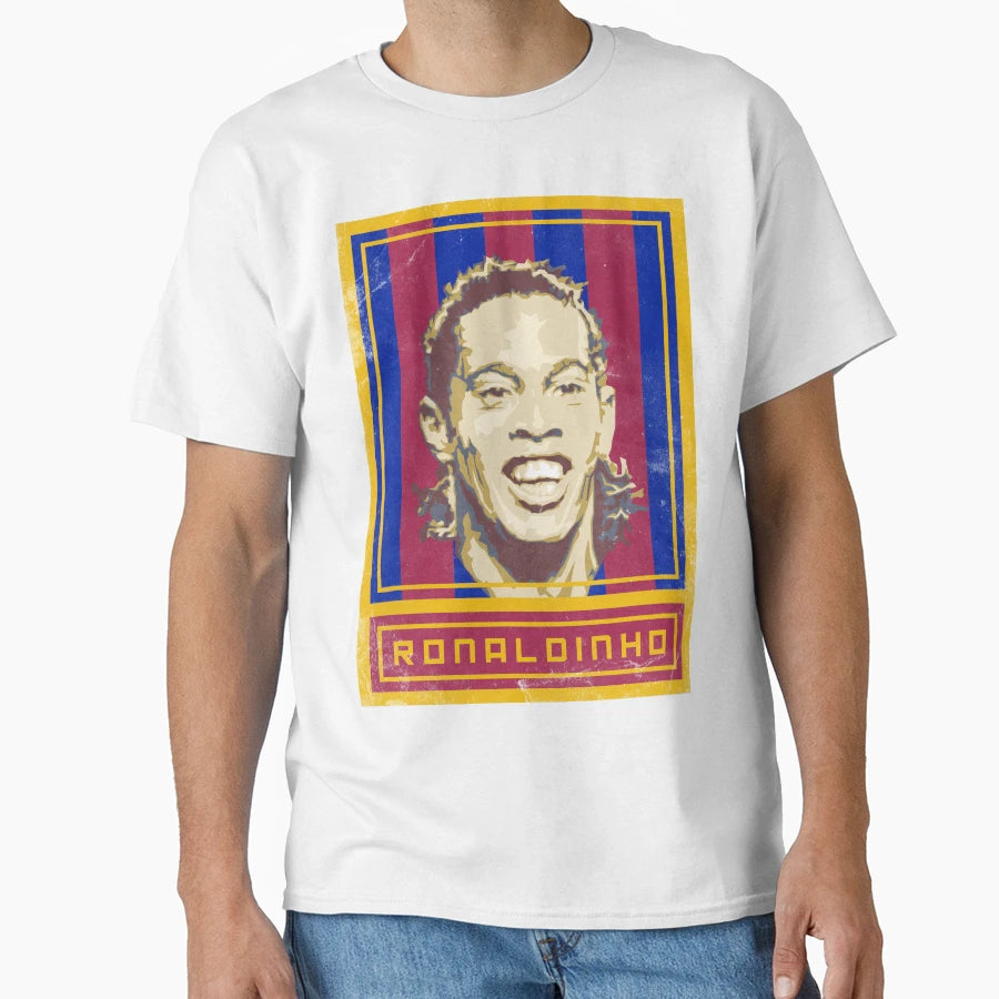 Ronaldinho Fcb T-Shirt - Trendy Graphic Unisex - T-Shirt, Sweatshirt, Hoodie