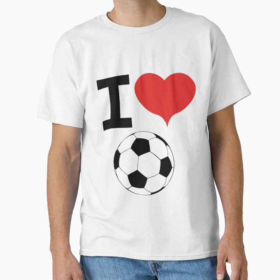 I Love Football T-Shirt - Graphic Print Men Women - T-Shirt, Sweatshirt, Hoodie