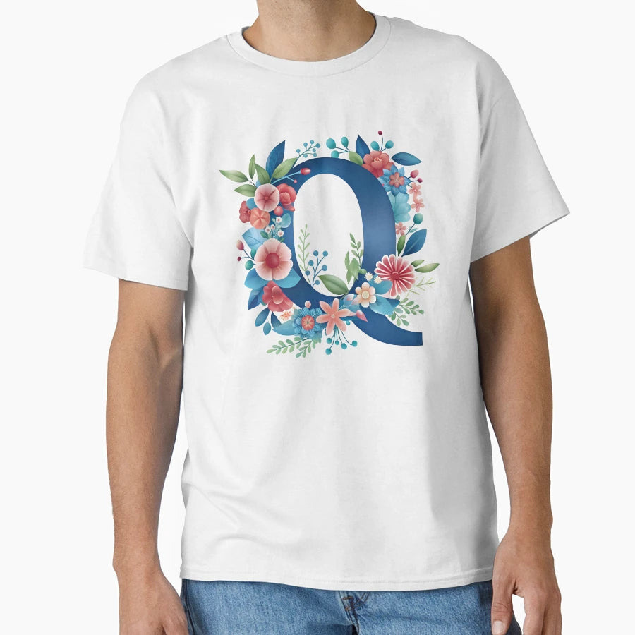 Q Initial Letter Q T-Shirt - Graphic Print Men Women - T-Shirt, Sweatshirt, Hoodie