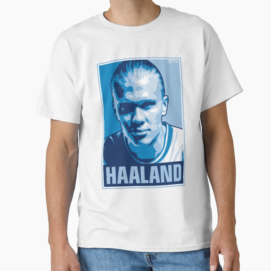 Haaland Mcfc T-Shirt - Custom Art Print Unisex - T-Shirt, Sweatshirt, Hoodie