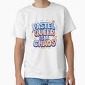 Pastel Queer Is A Chaos Vibrant Typography by Haus Of - Adult & Kids T-Shirts, Sweatshirts & Hoodies apparel design preview 1