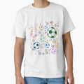 Abstract Multi Color Football T-Shirt - Aesthetic Graphic for Adults - T-Shirt, Sweatshirt, Hoodie