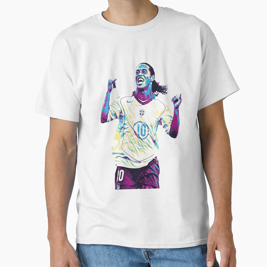 Ronaldinho Brazil Team T-Shirt - Streetwear Style Unisex - T-Shirt, Sweatshirt, Hoodie