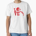 I Love American Football T-Shirt - Minimalist Print for Adults - T-Shirt, Sweatshirt, Hoodie