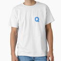 Letter Q Blue T-Shirt - Novelty Apparel for Adults - T-Shirt, Sweatshirt, Hoodie