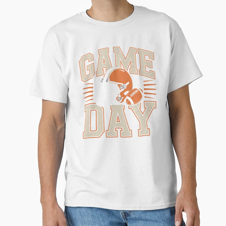 Game Day Football Helmet Sports T-Shirt - Unique Graphic Unisex - T-Shirt, Sweatshirt, Hoodie