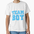 Team Shower Gender Reveal T-Shirt - Minimalist Print Unisex - T-Shirt, Sweatshirt, Hoodie