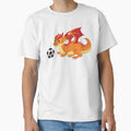 Dragon Playing Soccer Funny Good T-Shirt - Minimalist Print for Adults - T-Shirt, Sweatshirt, Hoodie