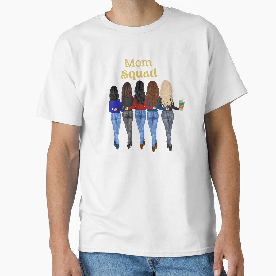 Mom Squad T-Shirt - Minimalist Print Men Women - T-Shirt, Sweatshirt, Hoodie