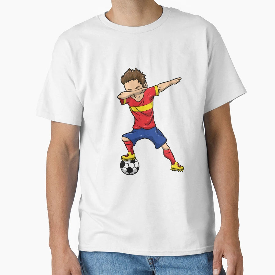 Dabbing Football Player Footballer Fan T-Shirt - Custom Art Print Men Women - T-Shirt, Sweatshirt, Hoodie