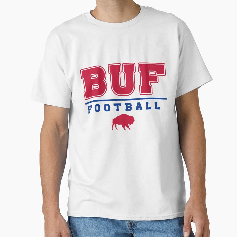 Buf Football Buffalo Football T-Shirt - Aesthetic Graphic Men Women - T-Shirt, Sweatshirt, Hoodie