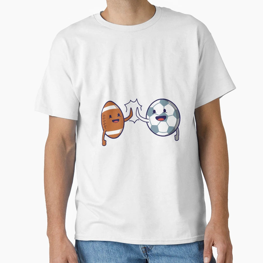 Football Football T-Shirt - Minimalist Print for Adults - T-Shirt, Sweatshirt, Hoodie