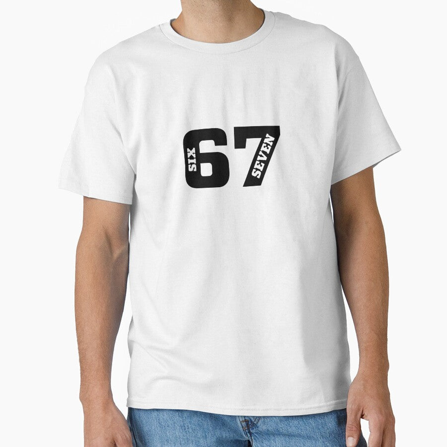 Six Seven Bold Typography Design by EastEndTownie - Adult & Kids T-Shirts, Sweatshirts & Hoodies apparel design preview 1