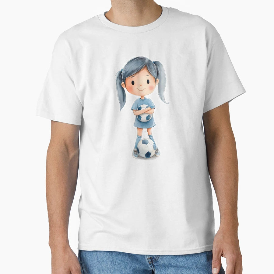 Football Image Soccer Player Ball T-Shirt - Unique Graphic Men Women - T-Shirt, Sweatshirt, Hoodie