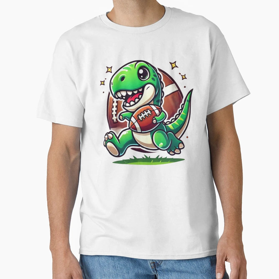 Anime Tyrannosaurus Rex Playing T-Shirt - Custom Art Print Men Women - T-Shirt, Sweatshirt, Hoodie
