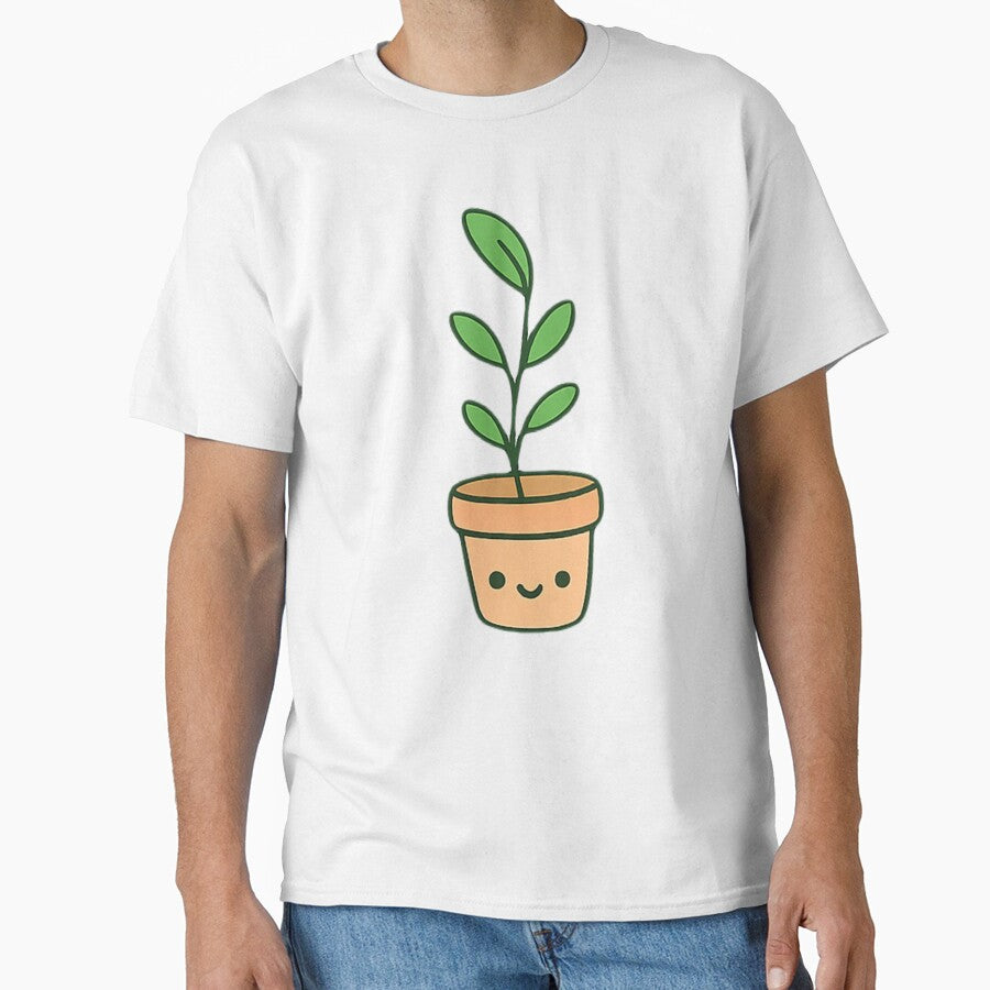 Kawaii Plant Cute and Relaxing Nature Vibes by geekis - Adult & Kids T-Shirts, Sweatshirts & Hoodies apparel design preview 1