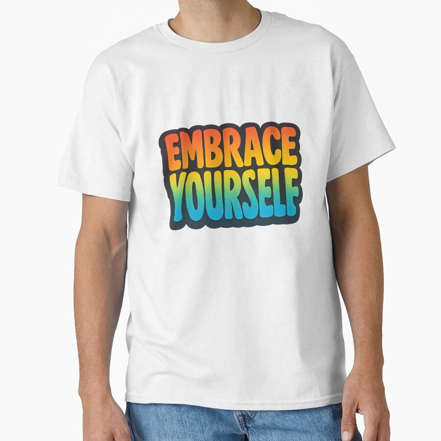 Embrace Yourself Bold Pride Gradient by Haus Of Sin - Adult & Kids T-Shirts, Sweatshirts & Hoodies apparel design preview 1