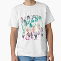 A Delicate Watercolor Print of Feathers- Boho Chic - Adult & Kids T-Shirts, Sweatshirts & Hoodies apparel design preview 1