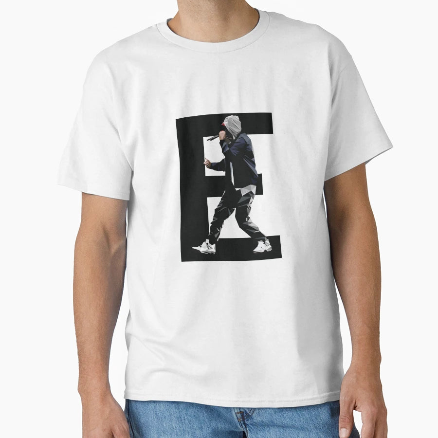 Eminem E Slim Rap Music T-Shirt - Custom Art Print Men Women - T-Shirt, Sweatshirt, Hoodie
