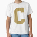 Alphabet Gold C Sports Letter C T-Shirt - Minimalist Print Unisex - T-Shirt, Sweatshirt, Hoodie
