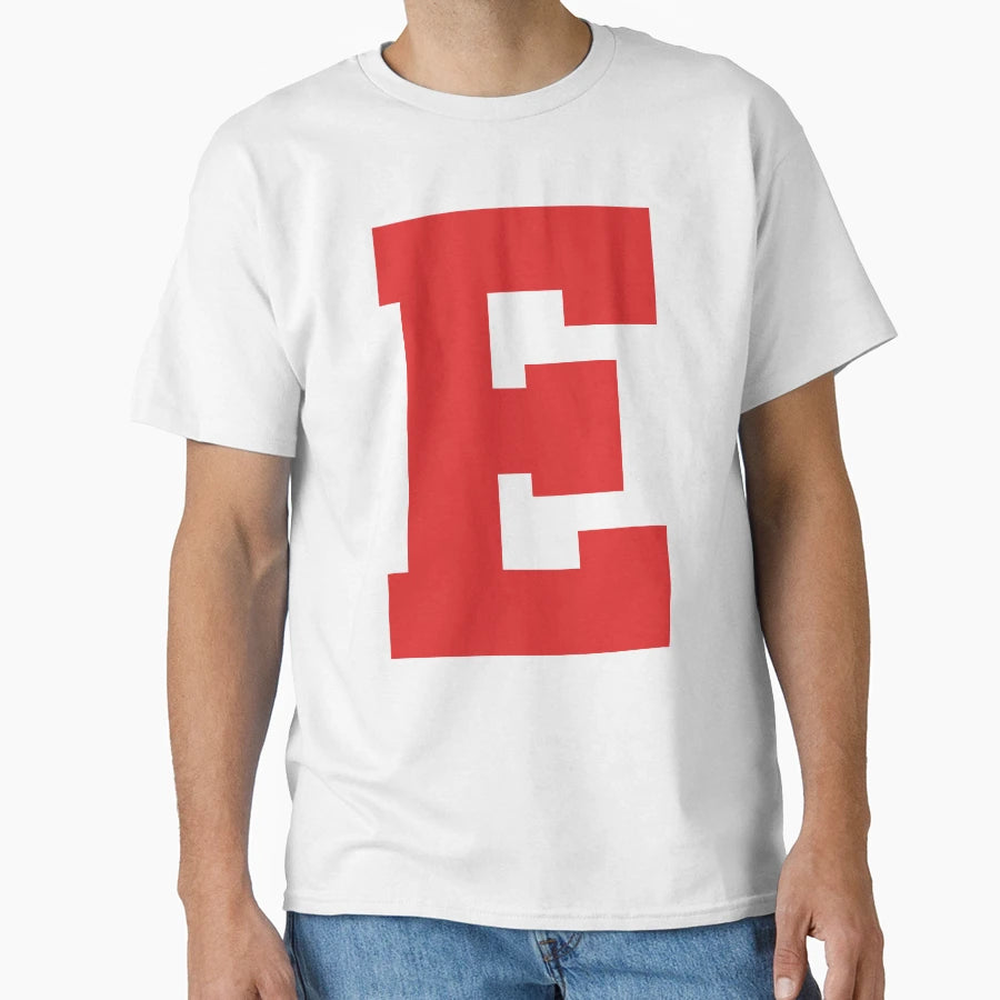 Alphabet Red E Sports Letter E T-Shirt - Fun Novelty Design Unisex - T-Shirt, Sweatshirt, Hoodie