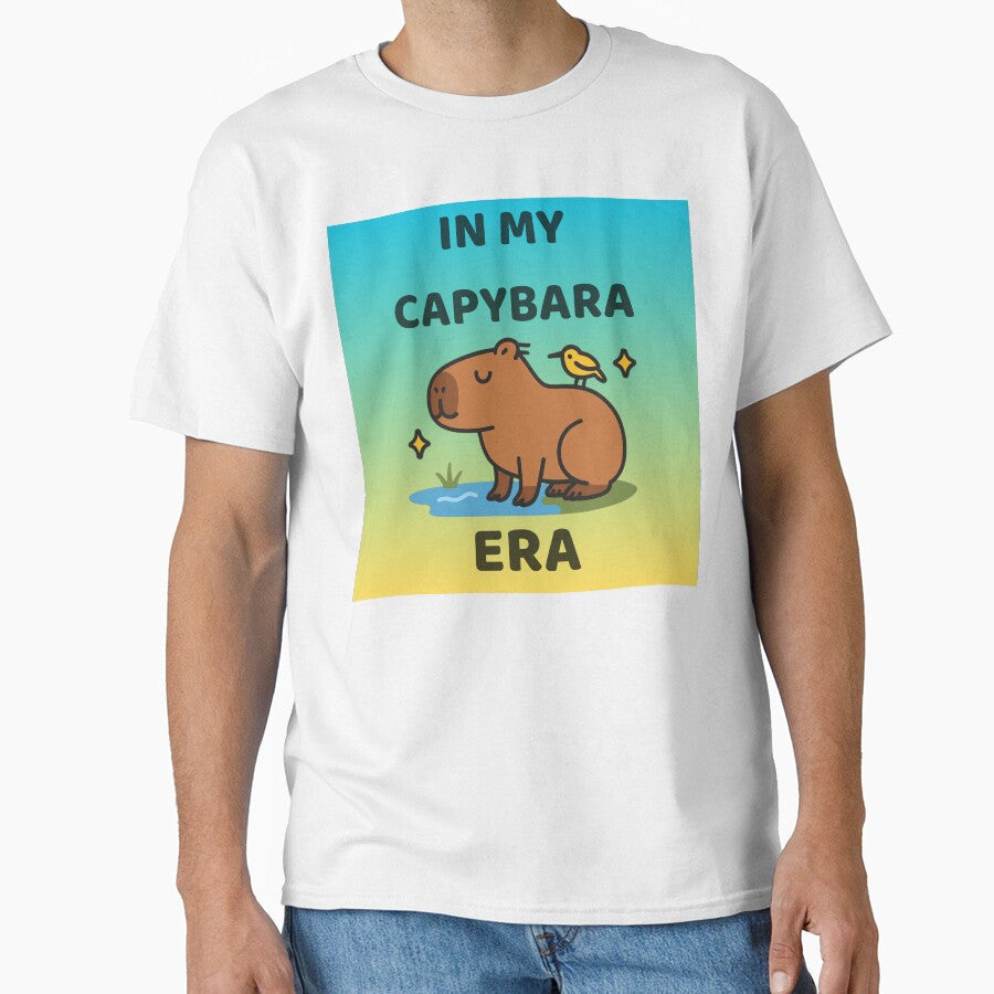 In My Capybara Era Blue and Yellow Ombré by Lotus - Adult & Kids T-Shirts, Sweatshirts & Hoodies apparel design preview 1