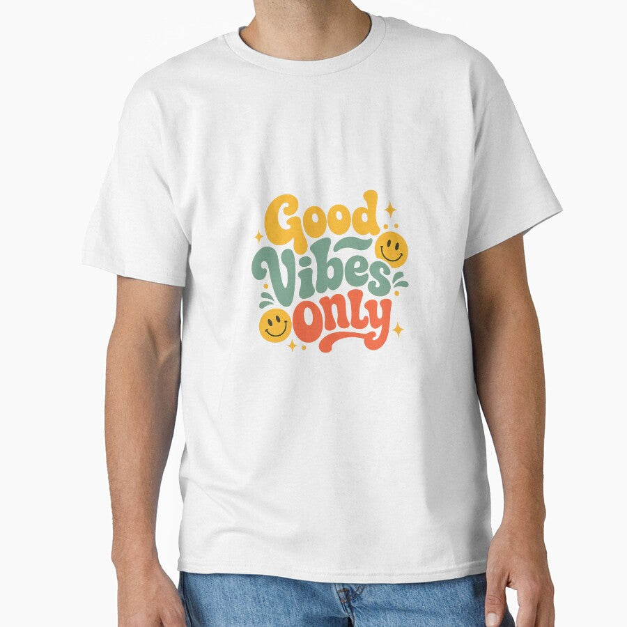 Good Vibes Only Positive Energy Motivational Quote - Adult & Kids T-Shirts, Sweatshirts & Hoodies apparel design preview 1