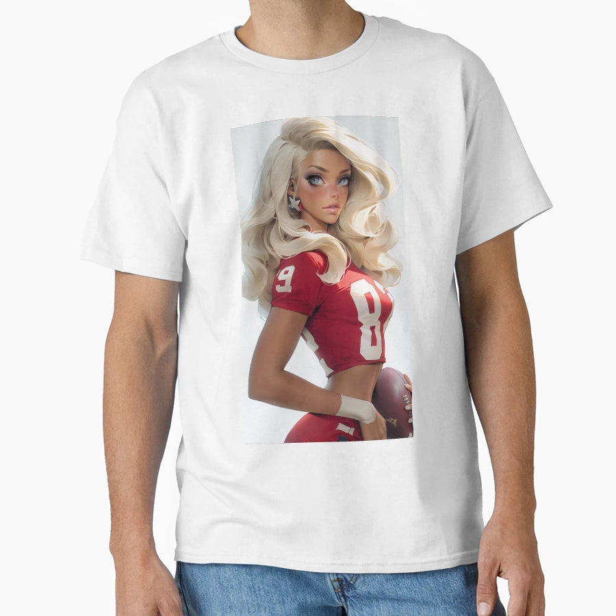 American Football Player T-Shirt - Unique Graphic Men Women - T-Shirt, Sweatshirt, Hoodie