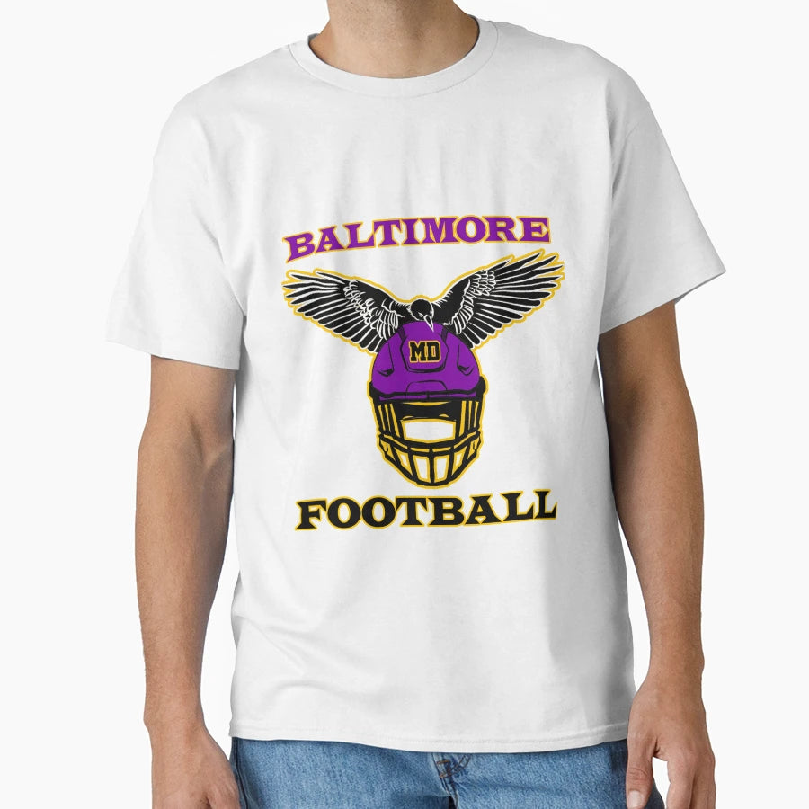 Baltimore Football T-Shirt - Streetwear Style Men Women - T-Shirt, Sweatshirt, Hoodie