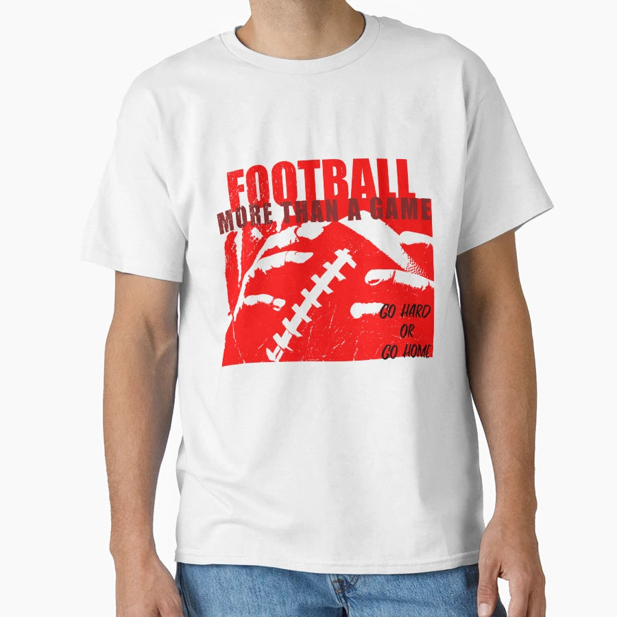 American Football More Than Game T-Shirt - Trendy Graphic for Adults - T-Shirt, Sweatshirt, Hoodie