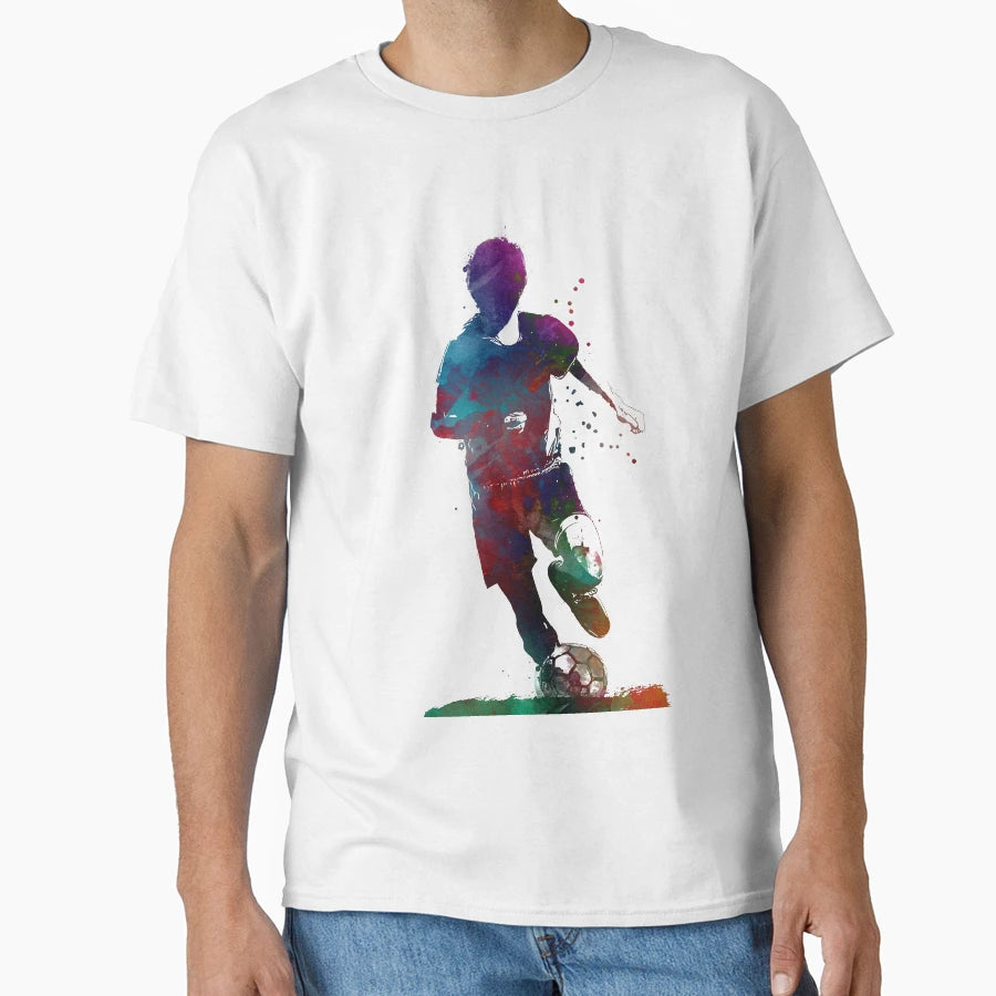 Football Soccer Player Soccer T-Shirt - Casual Everyday Wear Men Women - T-Shirt, Sweatshirt, Hoodie