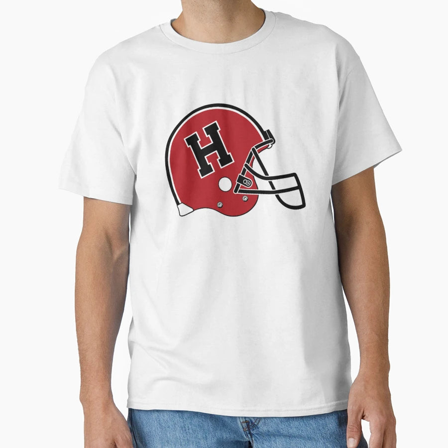 Harvard Crimson Football Helmet Logo T-Shirt - Novelty Apparel Unisex - T-Shirt, Sweatshirt, Hoodie