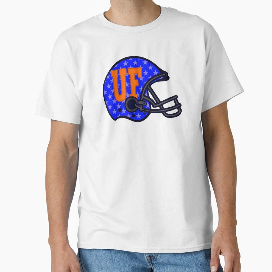 Uf Stars Football Helmet T-Shirt - Novelty Apparel for Adults - T-Shirt, Sweatshirt, Hoodie