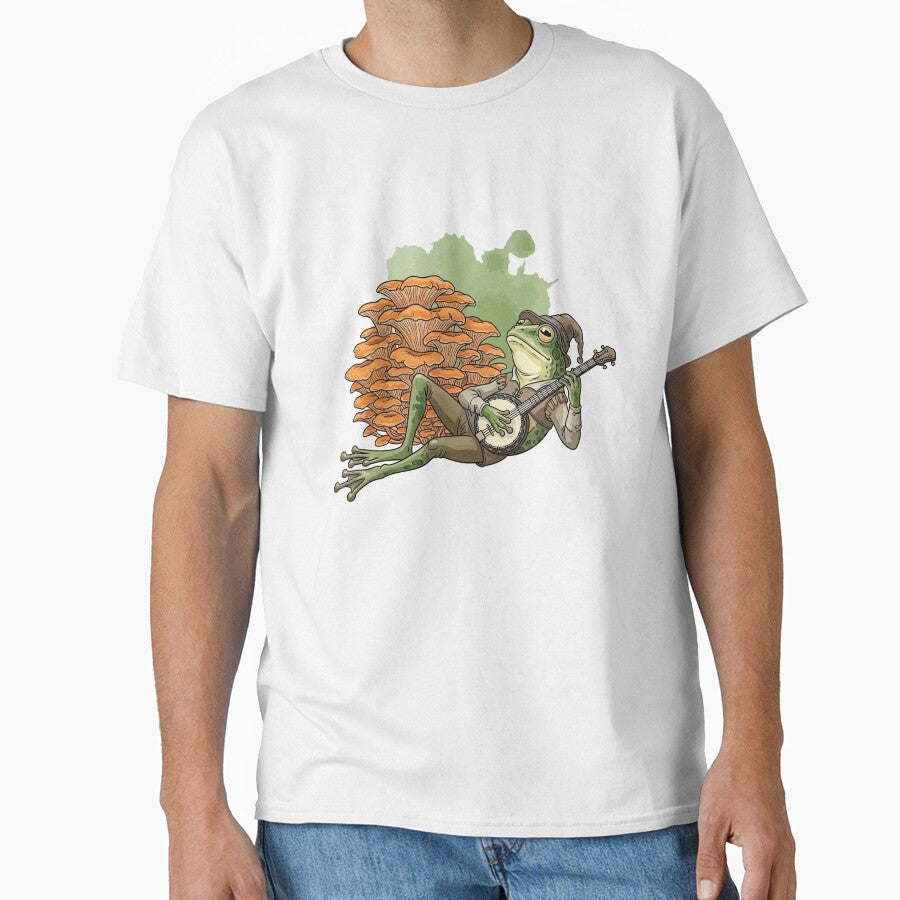 The Musical Mushroom Frog by StudioJohan - Adult & Kids T-Shirts, Sweatshirts & Hoodies apparel design preview 1