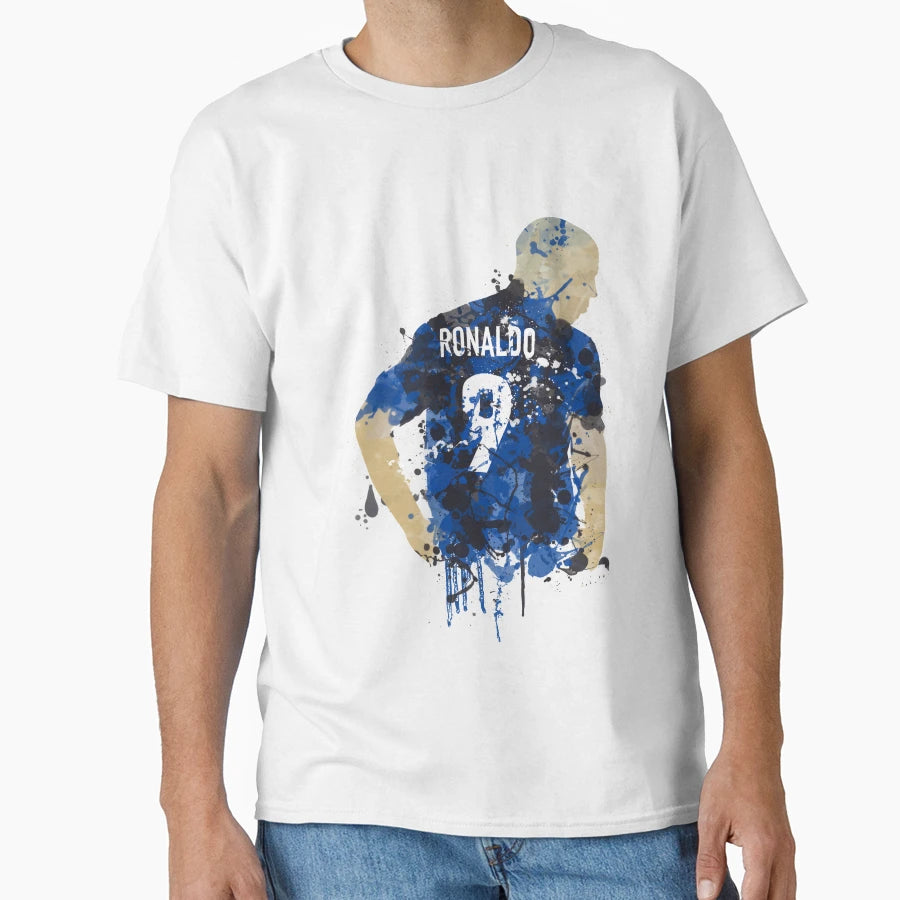 Ronaldo Number 9 Art T-Shirt - Unique Graphic Men Women - T-Shirt, Sweatshirt, Hoodie