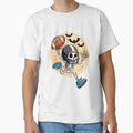 American Football Skeleton Halloween T-Shirt - Minimalist Print Men Women - T-Shirt, Sweatshirt, Hoodie