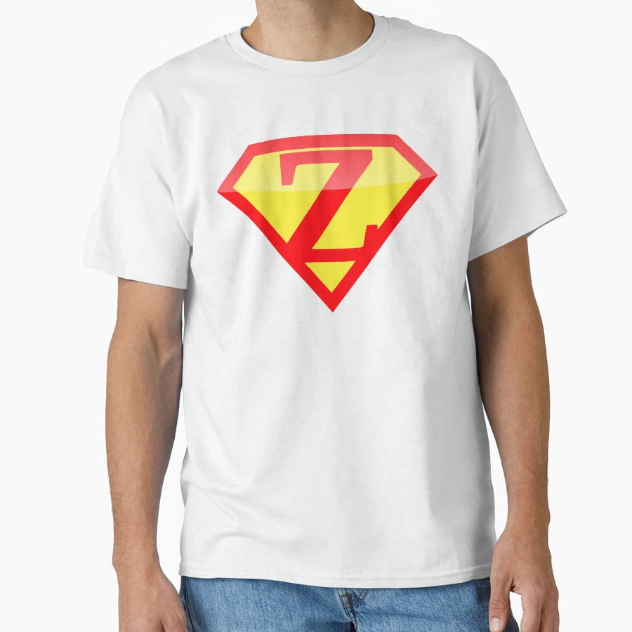 Superhero Symbol Letter Z Logo T-Shirt - Minimalist Print Unisex - T-Shirt, Sweatshirt, Hoodie