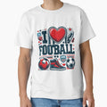 Love Game Football T-Shirt - Streetwear Style for Adults - T-Shirt, Sweatshirt, Hoodie
