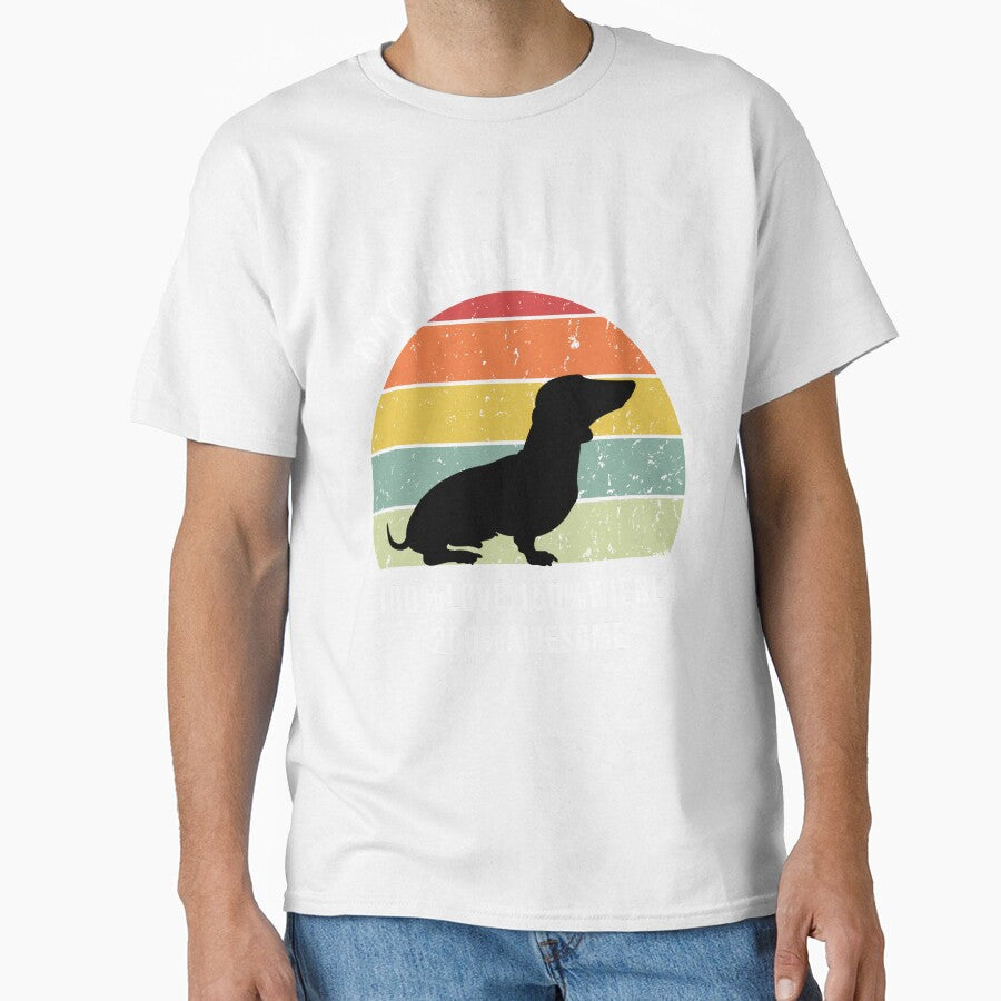 Funny Dachshund Dad DNA design white text by - Adult & Kids T-Shirts, Sweatshirts & Hoodies apparel design preview 1