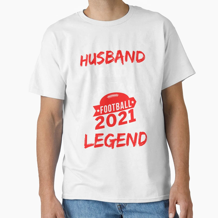 Husband Dad Fantasy Football Legend T-Shirt - Graphic Print Unisex - T-Shirt, Sweatshirt, Hoodie