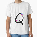 Designet Letter Q T-Shirt - Graphic Print for Adults - T-Shirt, Sweatshirt, Hoodie