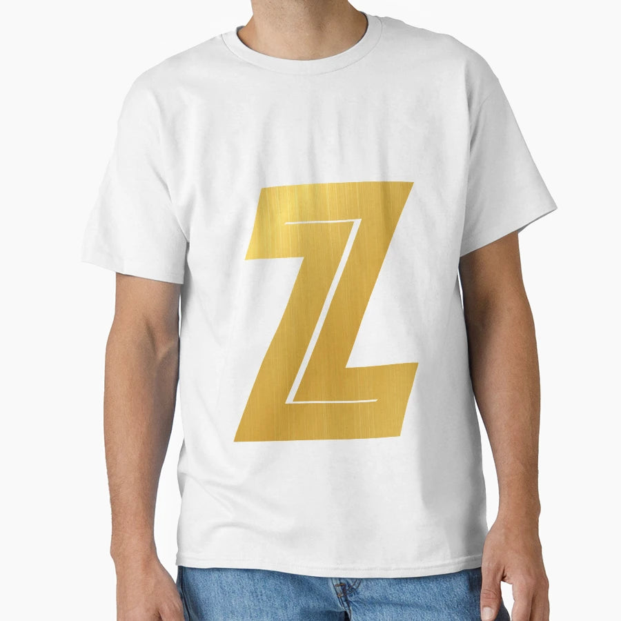 Z Letter Golden Initials Serie T-Shirt - Unique Graphic Unisex - T-Shirt, Sweatshirt, Hoodie