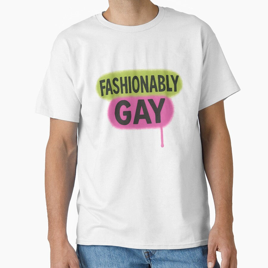 Fashionably Gay Bold Neon Pride Art by Haus Of Sin - Adult & Kids T-Shirts, Sweatshirts & Hoodies apparel design preview 1