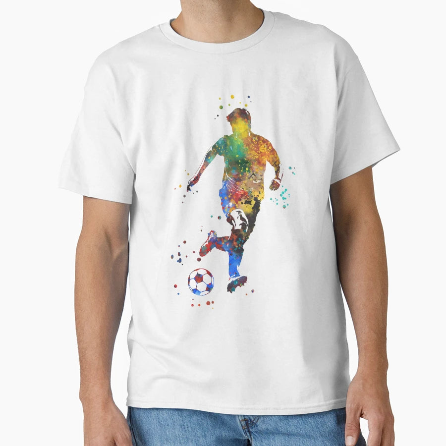 Male Soccer Player T-Shirt - Custom Art Print for Adults - T-Shirt, Sweatshirt, Hoodie