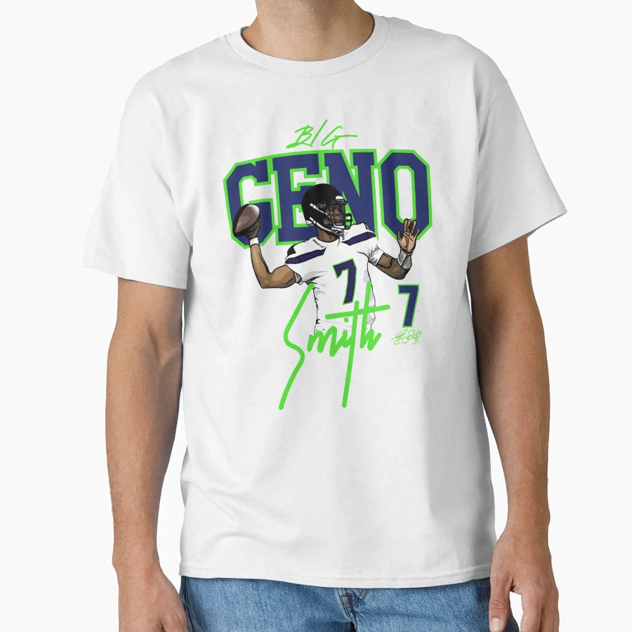 Geno Smith T-Shirt - Aesthetic Graphic for Adults - T-Shirt, Sweatshirt, Hoodie