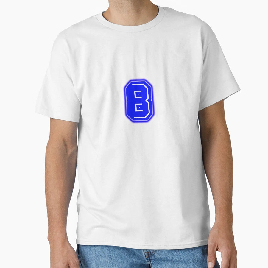 Blue Number 8 T-Shirt - Streetwear Style Unisex - T-Shirt, Sweatshirt, Hoodie