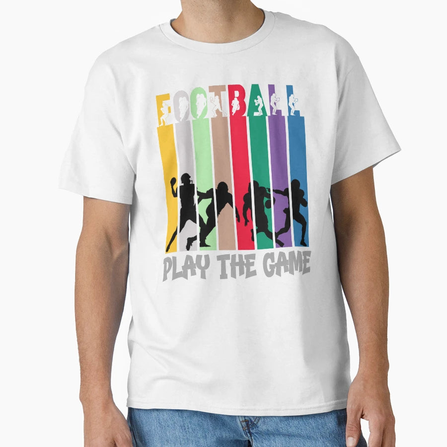 American Football Theme Play Game T-Shirt - Aesthetic Graphic Men Women - T-Shirt, Sweatshirt, Hoodie